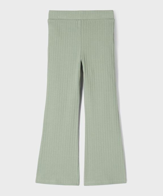 Leggings flare en maille côtelée fille vue3 - GEMO 4G FILLE - GEMO