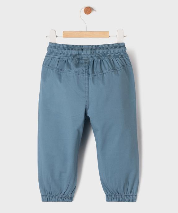Pantalon jogger avec taille ajustable bébé garçon vue2 - GEMO(BEBE DEBT) - GEMO