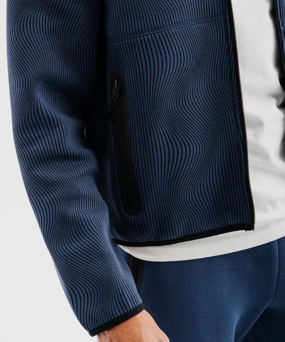 Sweat zippé à capuche spécial sport homme vue3 - GEMO (HOMME) - GEMO