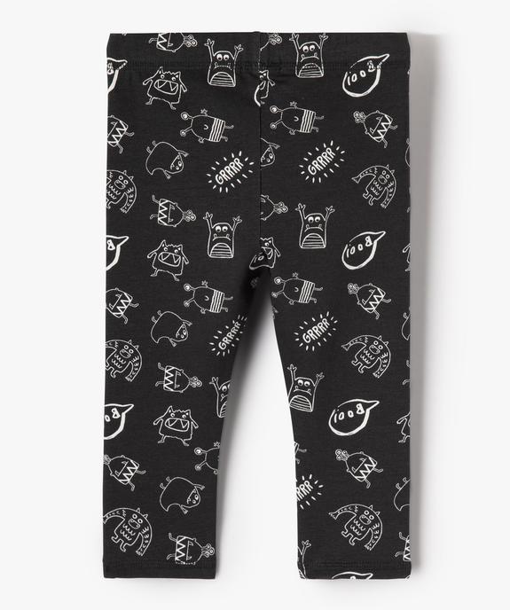 Legging en molleton imprimé bébé garçon vue3 - GEMO(BEBE DEBT) - GEMO
