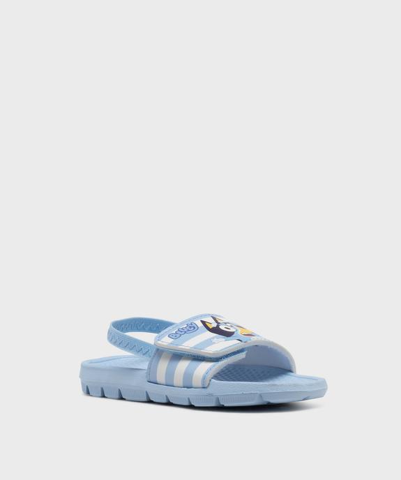 Sandales de plage à scratch et élastique garçon - Bluey vue2 - BLUEY - GEMO