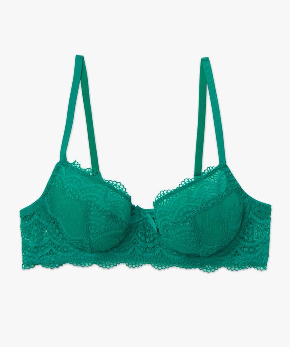 Soutien-gorge à armatures forme corbeille en dentelle vue4 - GEMO(HOMWR FEM) - GEMO