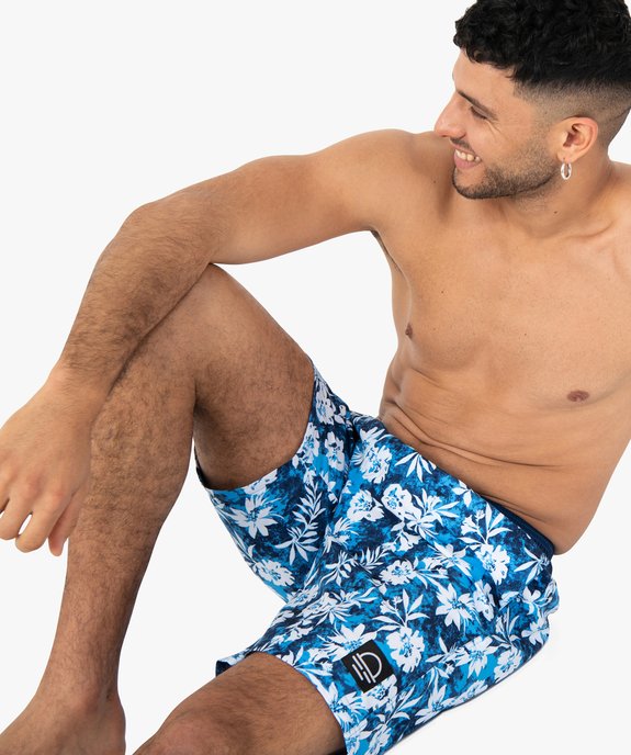 Short de surf homme à motifs fleuris vue1 - GEMO (PLAGE) - GEMO