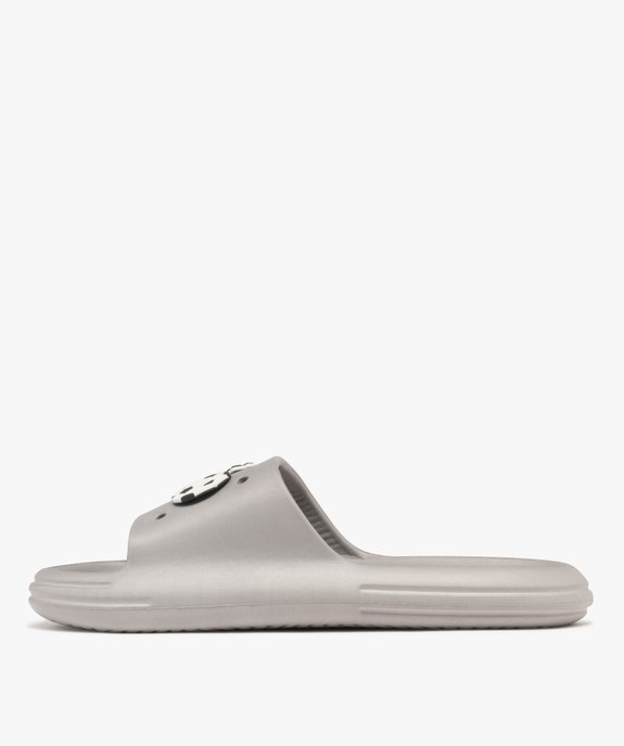 Mules de plage moulées avec bride perforée motifs foot garçon vue3 - GEMO (PLAGE) - GEMO