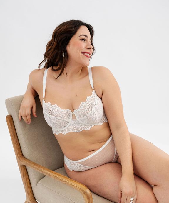 Soutien-gorge emboitant en dentelle femme grande taille vue5 - GEMO(HOMWR FEM) - GEMO