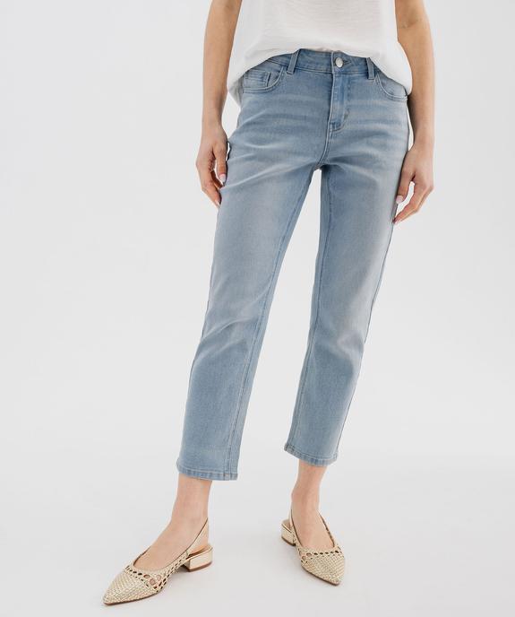 Pantacourt en jean stretch coupe slim femme vue1 - GEMO(FEMME PAP) - GEMO