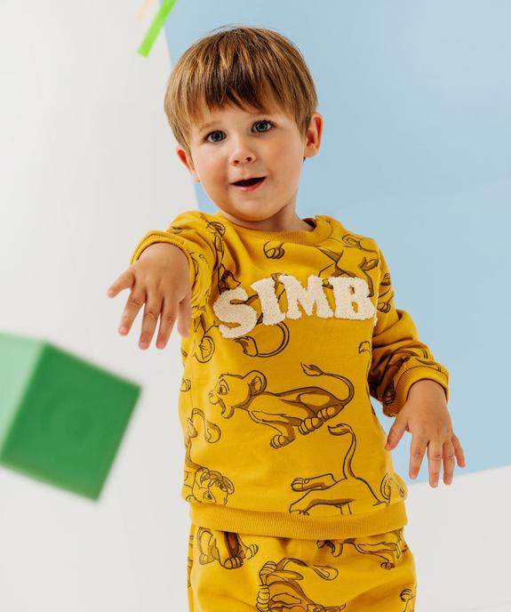 Ensemble 2 pièces bébé garçon sweat et pantalon en maille - Disney vue6 - DISNEY - GEMO