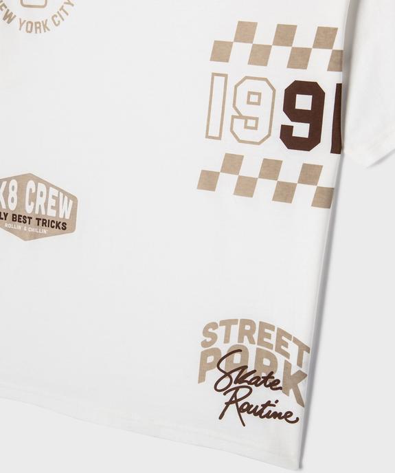 Tee-shirt manches courtes imprimé garçon vue3 - GEMO 4G GARCON - GEMO