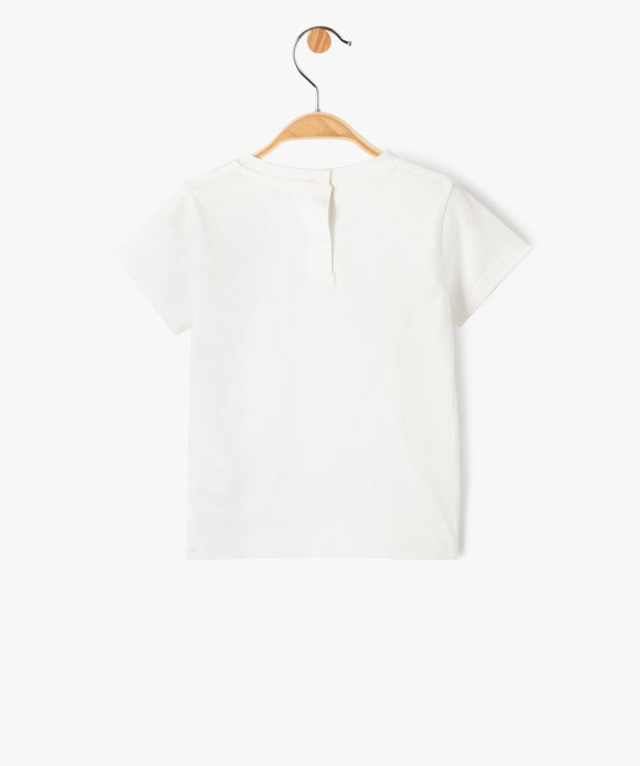 Tee-shirt bébé fille avec message spécial famille vue3 - GEMO(BEBE DEBT) - GEMO