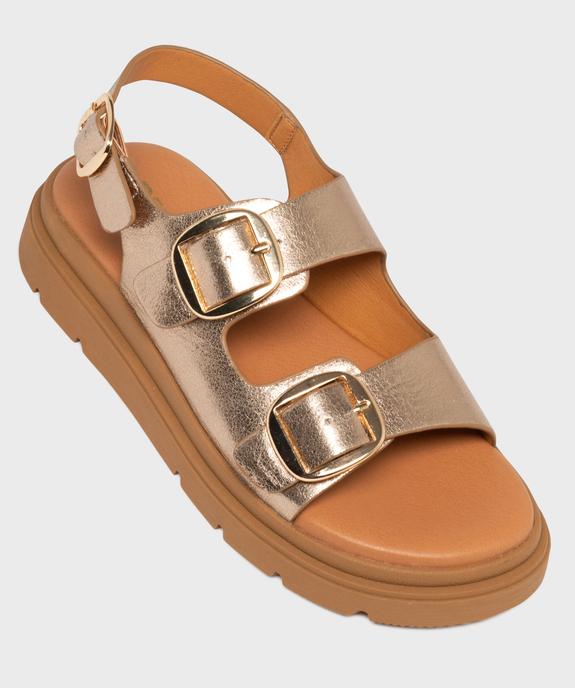 Sandales plateformes à 3 boucles femme - 5 Miles vue5 - 5 MILES - GEMO