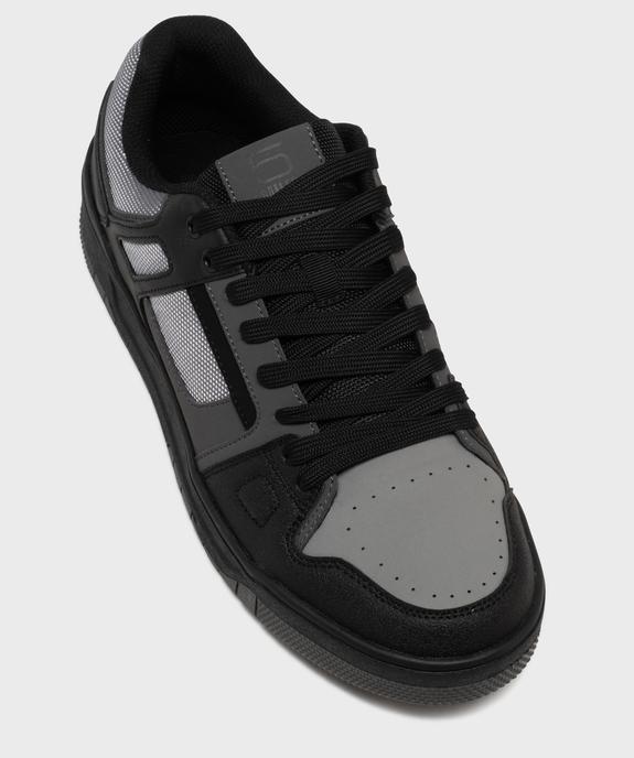 Baskets basses à lacets style skateshoes homme vue5 - 5 MILES - GEMO