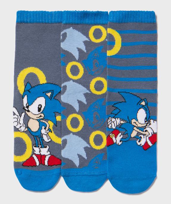 Chaussettes imprimées garçon (lot de 3) - Sonic The Hedgehog - SONIC Chaussettes imprimées garçon (lot de 3) - Sonic The Hedgehog vue1 - SONIC - GEMO
