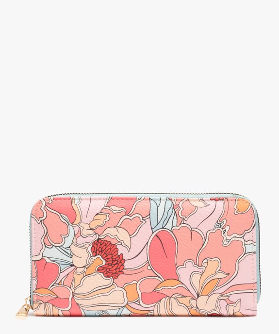 Portefeuille femme à motifs fleuris vue1 - GEMO (ACCESS) - GEMO