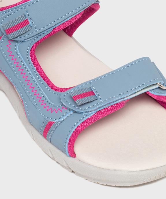 Sandales en toile ajustables par 3 scratchs fille - Lovely Wings vue6 - LOVELY WINGS - GEMO