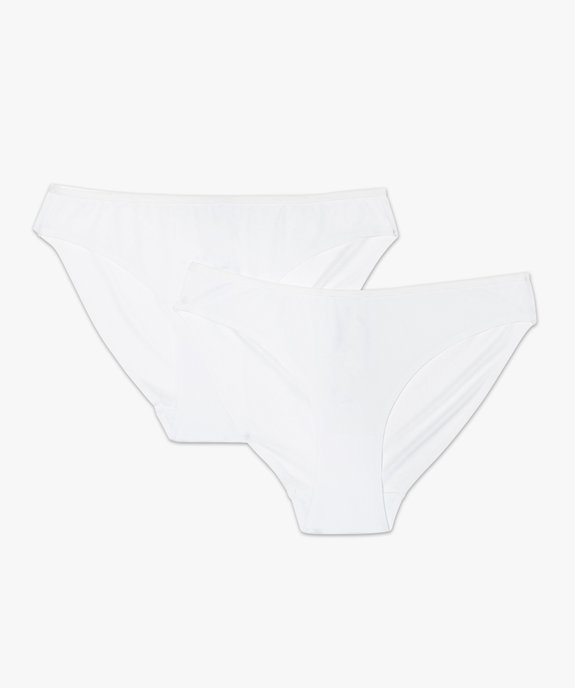 Culotte microfibre sans coutures femme (lot de 2) vue8 - GEMO 4G FEMME - GEMO