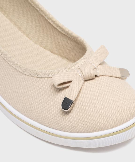 Escarpins femme en toile unis à semelle contrastante vue6 - VALENTINA BALDA - GEMO