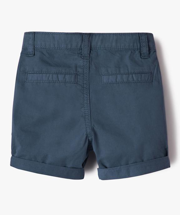 Bermuda bébé garçon en toile de coton vue3 - GEMO(BEBE DEBT) - GEMO