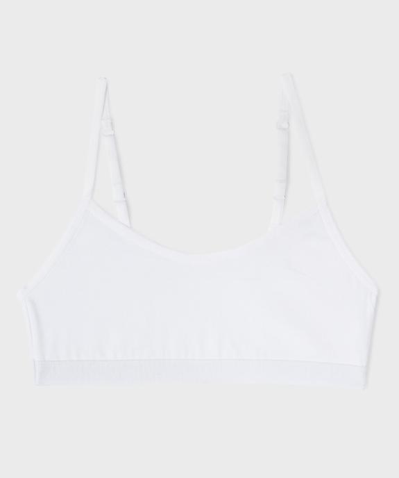 Brassière à fines bretelles fille  vue1 - GEMO 4G FILLE - GEMO