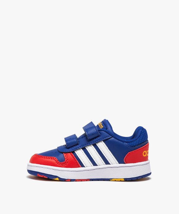 Baskets bébé garçon multicolores – Adidas Hoops 2.0 vue3 - ADIDAS - GEMO