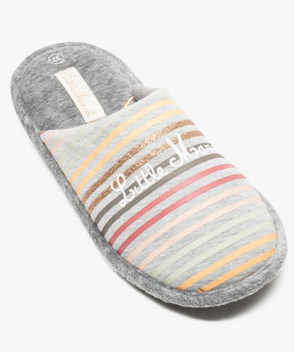 Chaussons mules rayés - Little Marcel vue5 - LITTLE MARCEL - GEMO