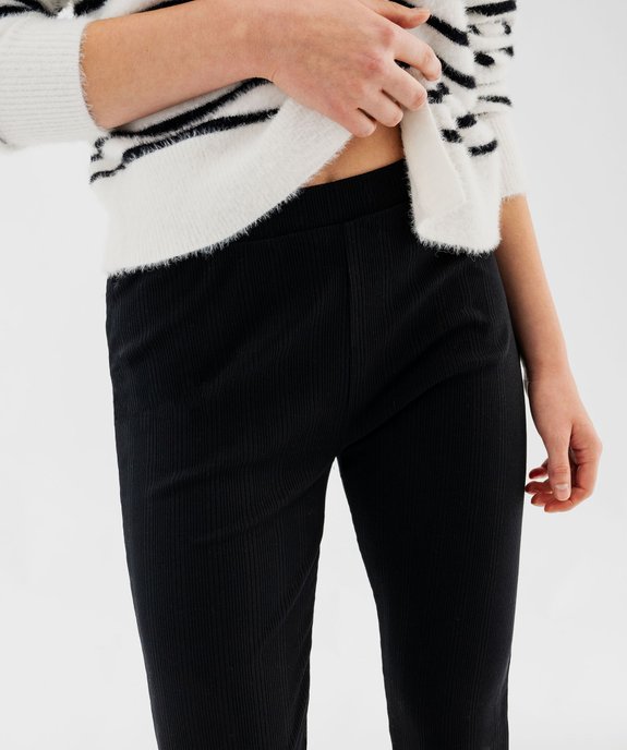 Leggings en maille côtelée coupe flare femme vue5 - GEMO(FEMME PAP) - GEMO