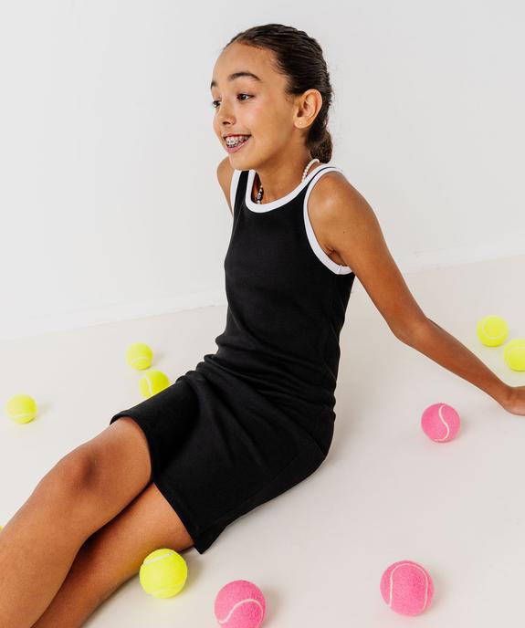 Robe débardeur en maille côtelée fille vue1 - GEMO 4G FILLE - GEMO