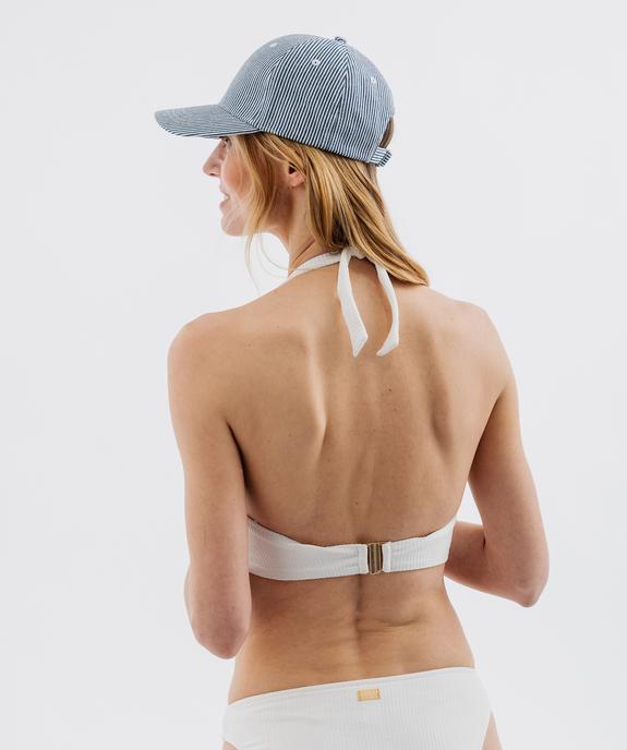 Haut de maillot de bain triangle à bretelles multipositions femme - LuluCastagnette vue6 - LULUCASTAGNETTE - GEMO