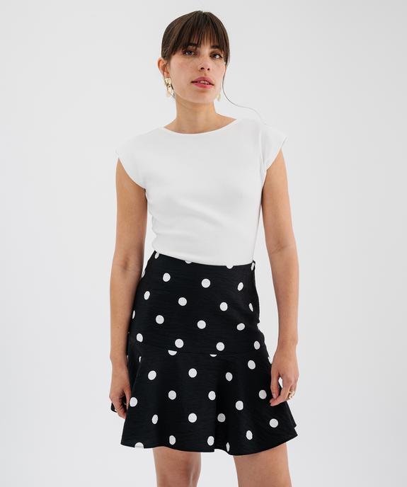 Body sans manches grand décolleté carré au dos femme vue1 - GEMO(FEMME PAP) - GEMO