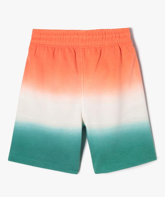 Bermuda en maille au dégradé de couleurs garçon vue3 - GEMO (ENFANT) - GEMO