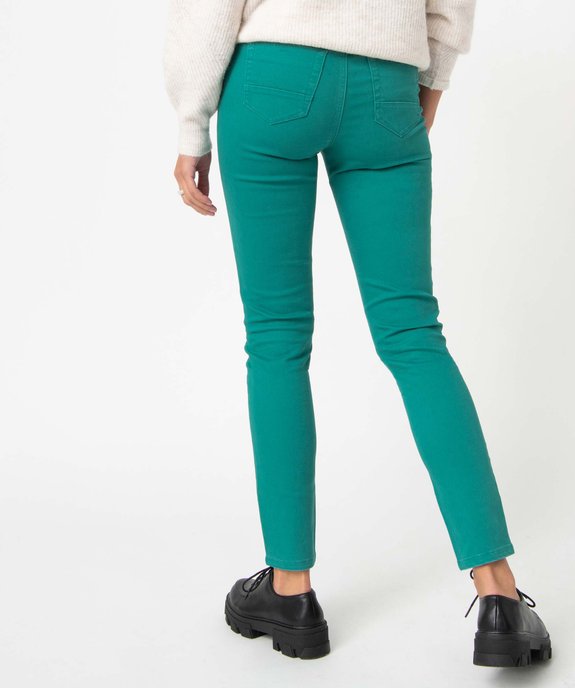 Pantalon coupe Slim taille normale femme vue3 - GEMO 4G FEMME - GEMO