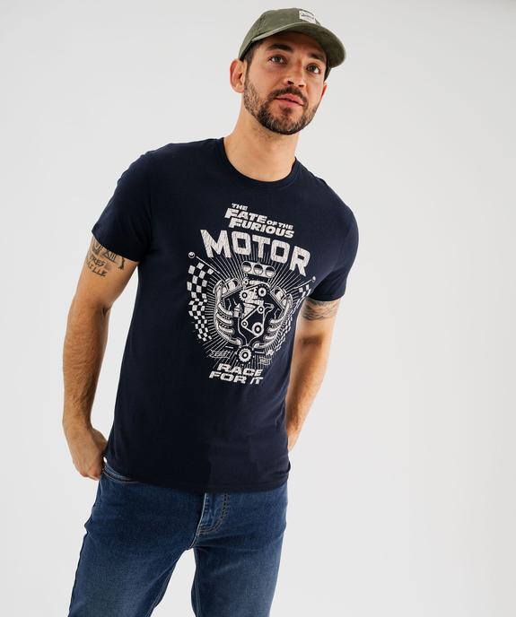 Tee-shirt manches courtes en coton imprimé homme - Fast & Furious vue1 - FAST & FURIOUS - GEMO