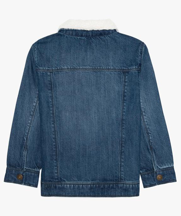 Veste  jean garçon avec col   amovible vue5 - GEMO (ENFANT) - GEMO
