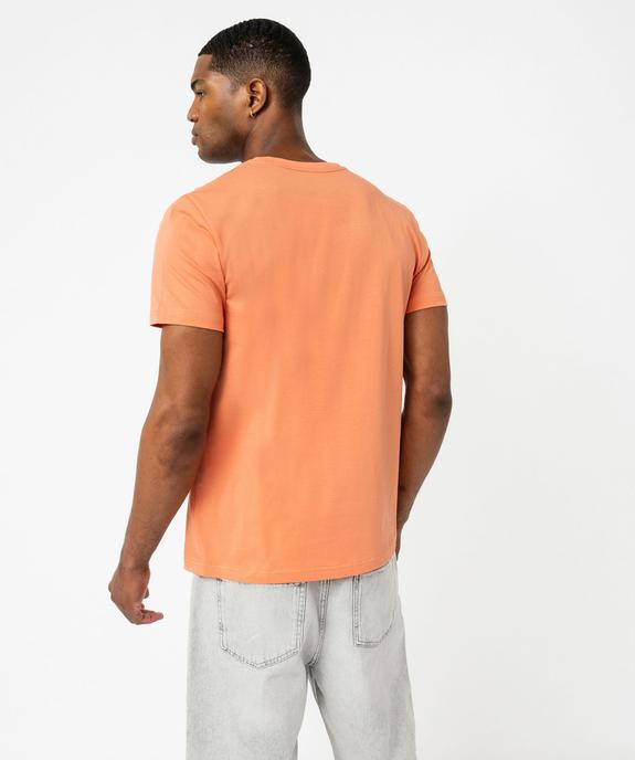 Tee-shirt manches courtes à motif homme  vue3 - GEMO (HOMME) - GEMO