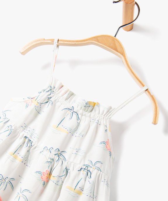 Robe bébé fille à bretelles et motifs vue2 - GEMO(BEBE DEBT) - GEMO