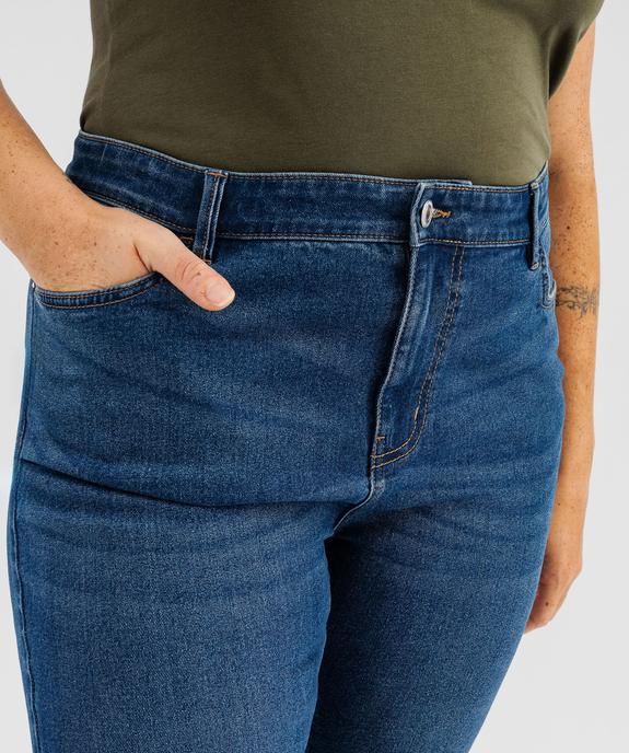 Jean straight taille normale en coton stretch femme grande taille vue2 - GEMO 4G GT - GEMO