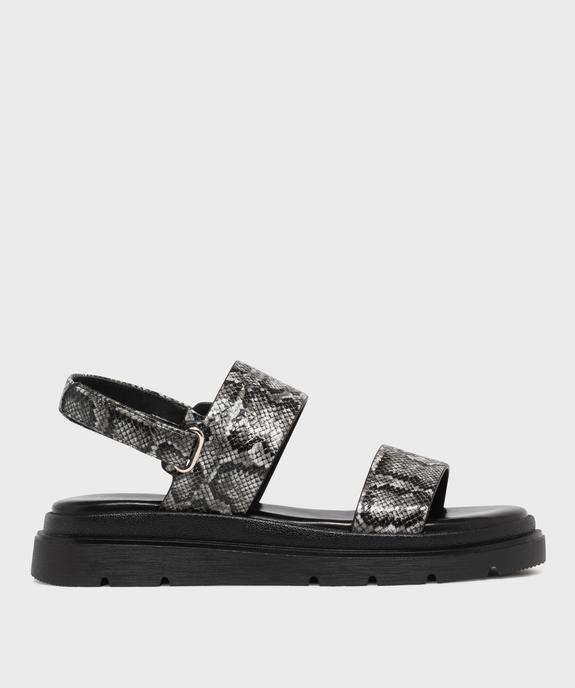 Sandales à larges brides sur semelle crantée femme - 5 Miles vue1 - 5 MILES - GEMO