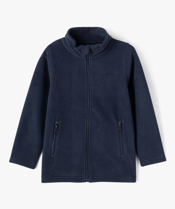 Sweat zippé à col montant en maille polaire garçon vue1 - GEMO (ENFANT) - GEMO