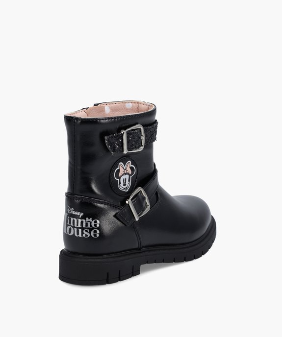 Bottines fille unies à semelle crantée – Minnie vue4 - MINNIE - GEMO