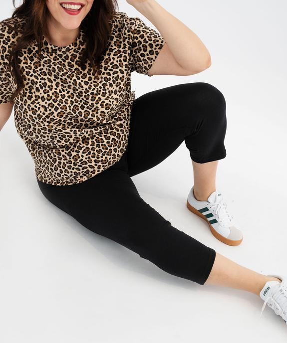 Legging uni longueur 7/8ème femme grande taille vue11 - GEMO 4G GT - GEMO