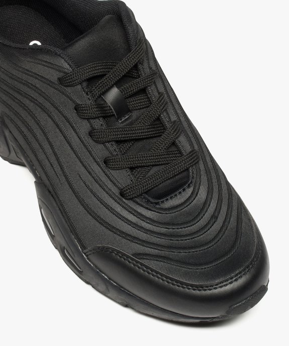 Baskets homme monochromes à semelle bulle crantée vue6 - GEMO (SPORTSWR) - GEMO