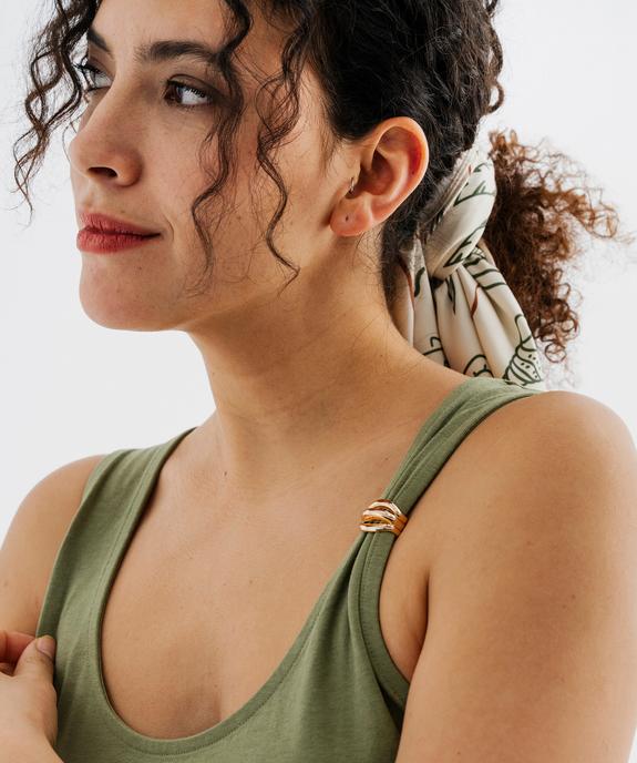 Débardeur en jersey de coton stretch à bretelle bijou femme vue2 - GEMO(FEMME PAP) - GEMO