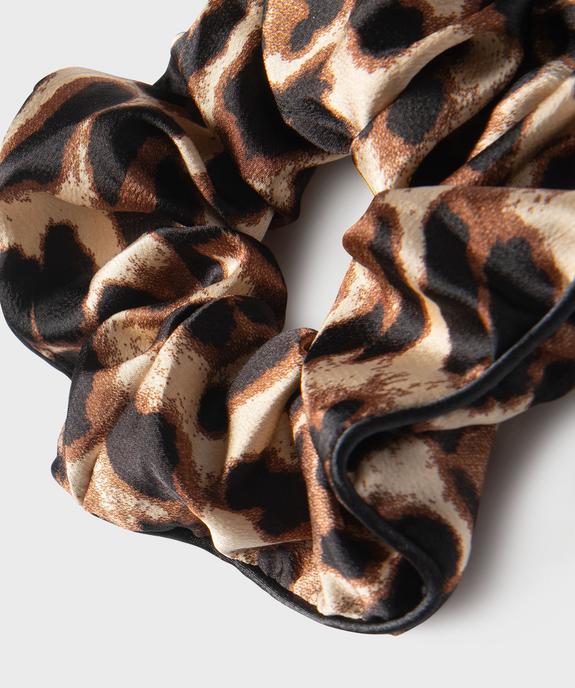 Chouchou cheveux en satin léopard femme vue2 - GEMO (ACCESS) - GEMO