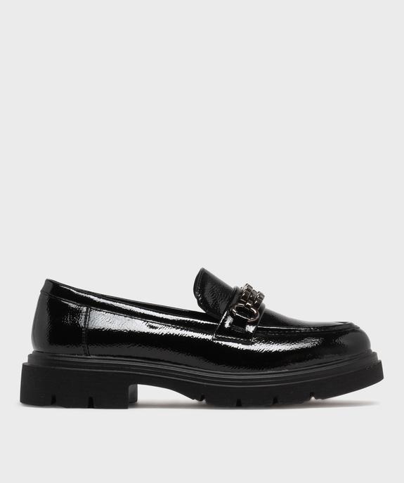Mocassins chunky vernis à épaisse semelle crantée femme vue1 - 5 MILES - GEMO