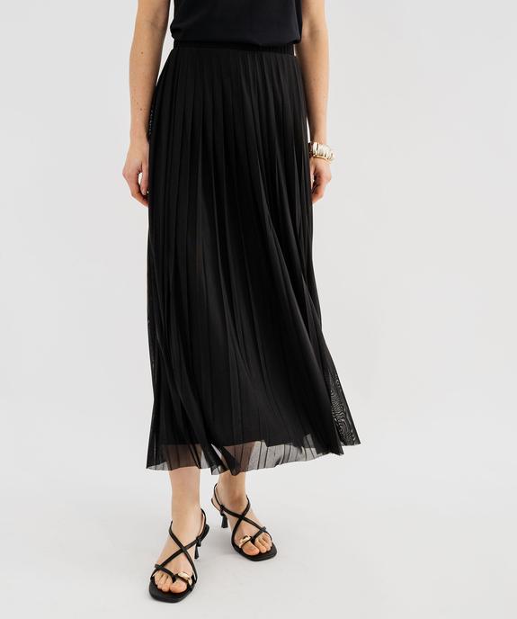 Jupe plissée en maille résille fluide femme vue4 - GEMO(FEMME PAP) - GEMO