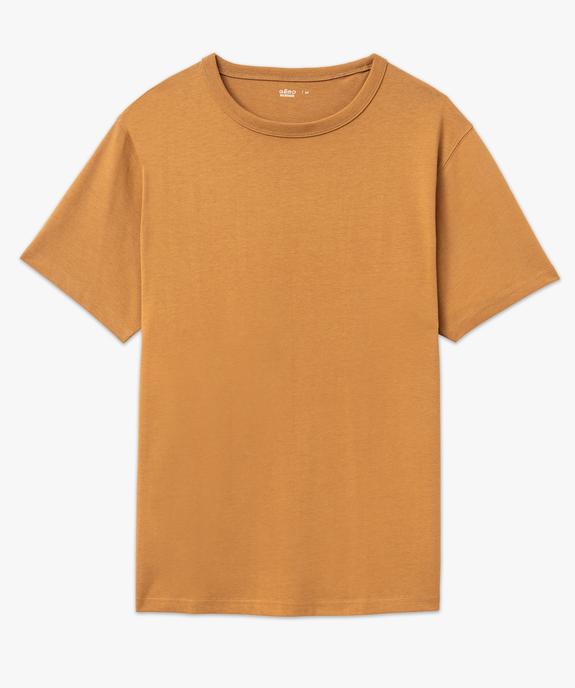 Tee-shirt à manches courtes uni homme vue4 - GEMO 4G HOMME - GEMO