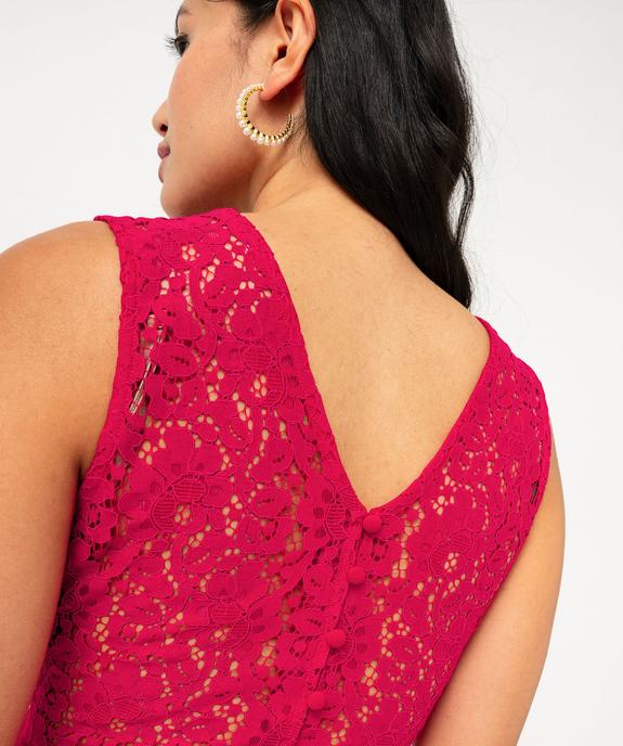 Chemise sans manches imprimée avec nœud dans le bas femme vue5 - GEMO 4G FEMME - GEMO