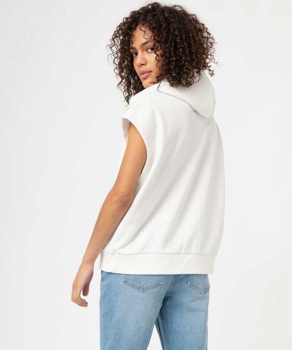 Sweat femme sans manches à capuche – Camps United vue3 - CAMPS UNITED - GEMO