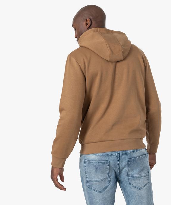 Sweat à capuche intérieur molletonné homme vue3 - GEMO 4G HOMME - GEMO