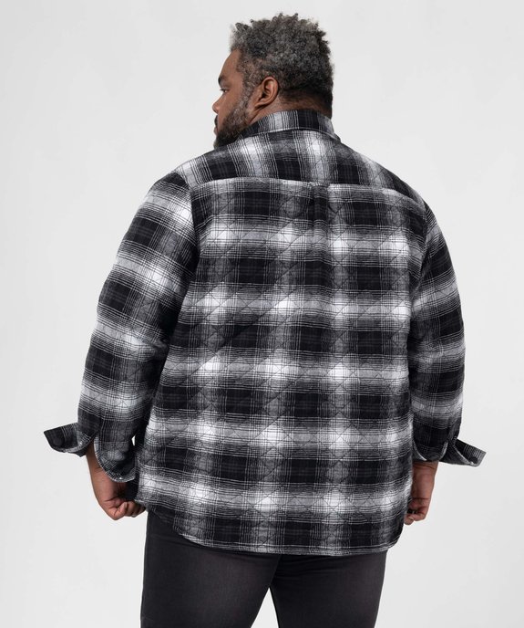 Surchemise homme grande taille à carreaux vue3 - GEMO (G TAILLE) - GEMO