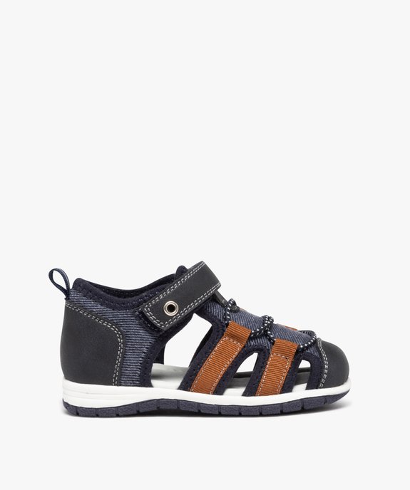 Sandales bébé garçon multi-matières à bout fermé vue1 - GEMO(BEBE DEBT) - GEMO